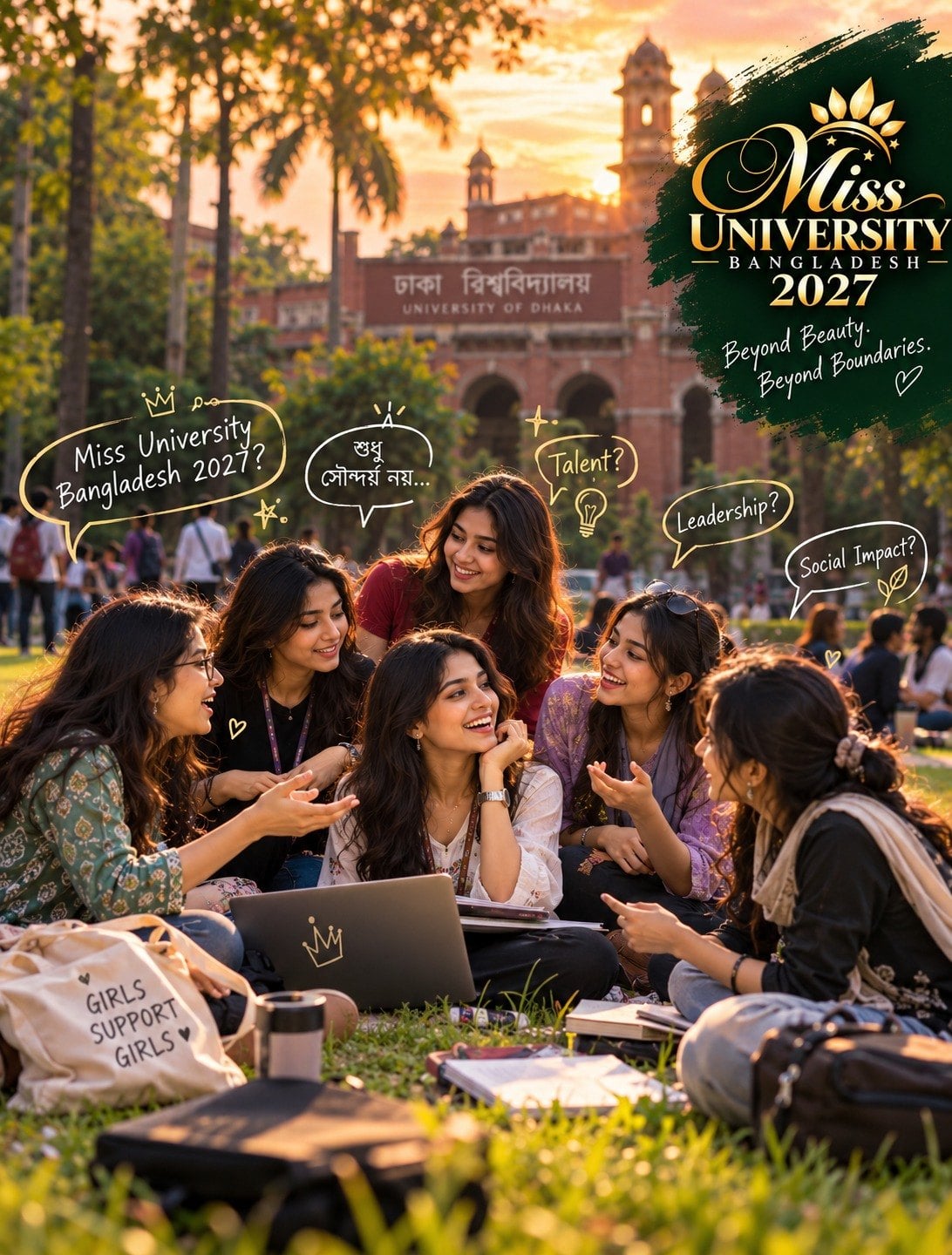 Miss University Bangladesh 2027 campaign poster